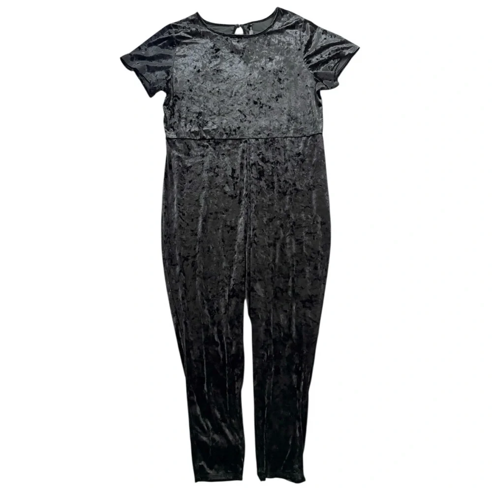 Torrid Full Length Crushed Velvet Short Sleeve Catsuit